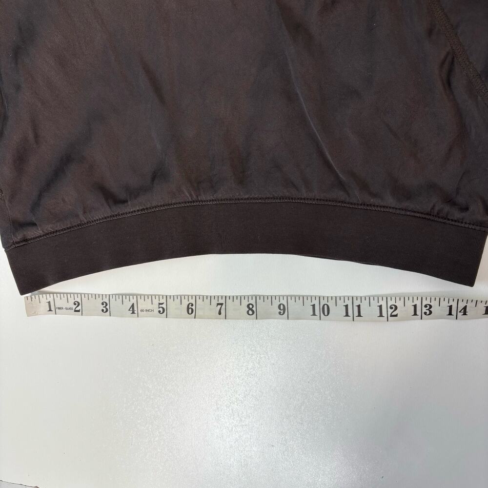 ATM Melillo Brown Satin Silk Bias Cut Midi Skirt M - Picture 4 of 12